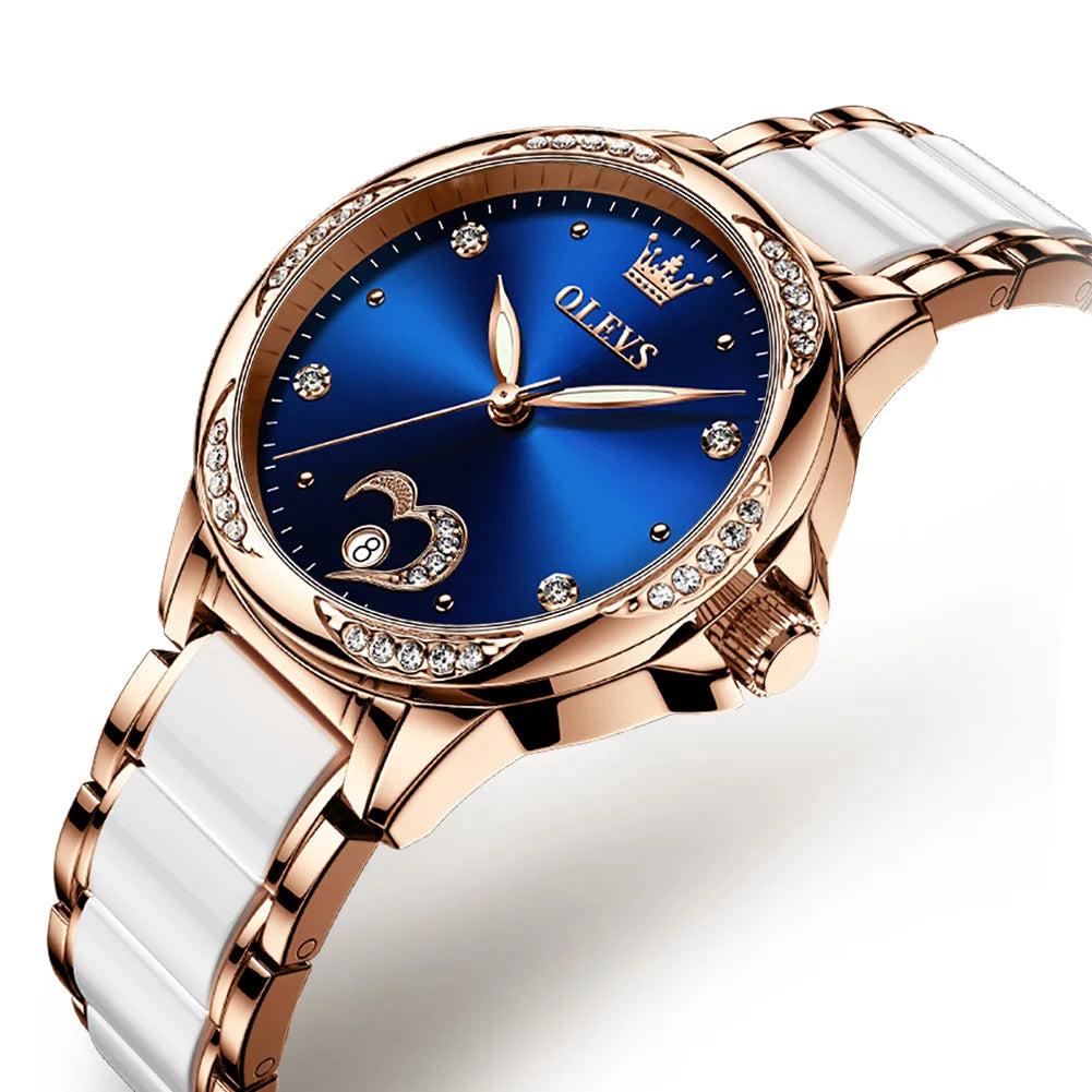 OLEVS Fashion Love Diamond Women Watches