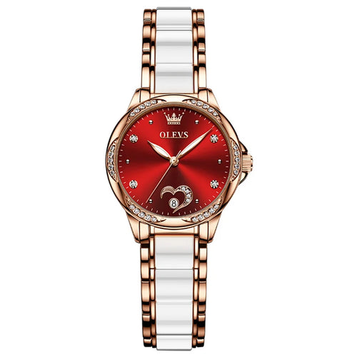 OLEVS Fashion Love Diamond Women Watches